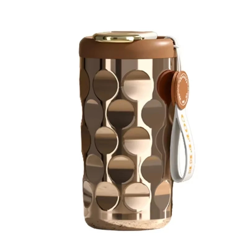 410ML Portable Vacuum Insulated Ceramic Thermos Cup Ceramic Inner Layer Coffee Mug Drinking Cups for Coffee Vacuum Thermals Mug