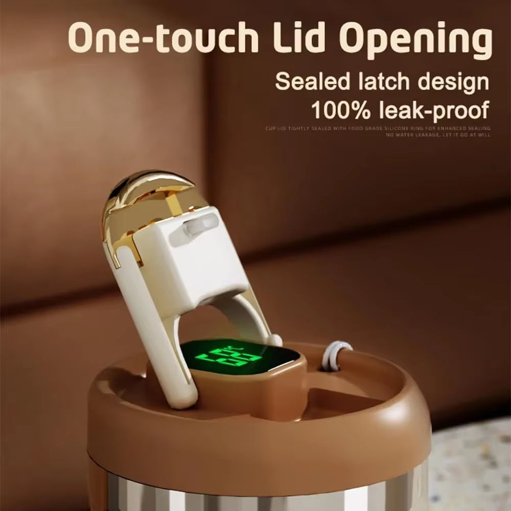 410ML Portable Vacuum Insulated Ceramic Thermos Cup Ceramic Inner Layer Coffee Mug Drinking Cups for Coffee Vacuum Thermals Mug