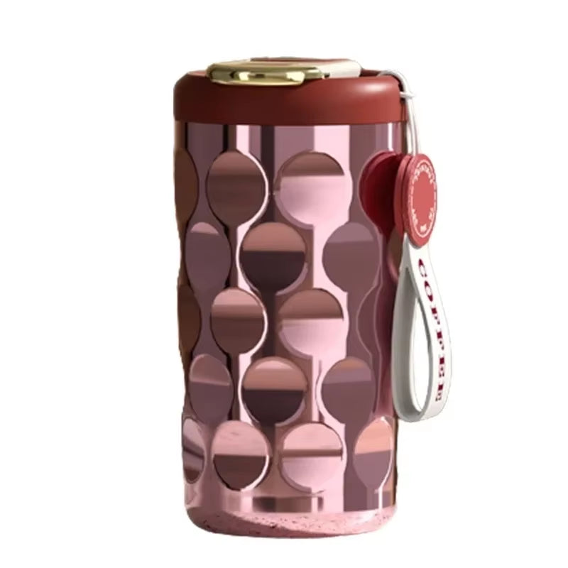 410ML Portable Vacuum Insulated Ceramic Thermos Cup Ceramic Inner Layer Coffee Mug Drinking Cups for Coffee Vacuum Thermals Mug