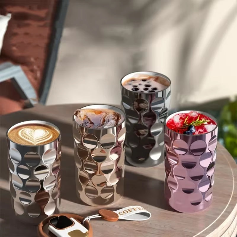 410ML Portable Vacuum Insulated Ceramic Thermos Cup Ceramic Inner Layer Coffee Mug Drinking Cups for Coffee Vacuum Thermals Mug