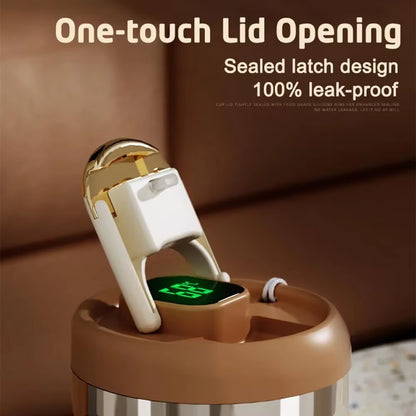 410ML Portable Vacuum Insulated Ceramic Thermos Cup Ceramic Inner Layer Coffee Mug Drinking Cups for Coffee Vacuum Thermals Mug